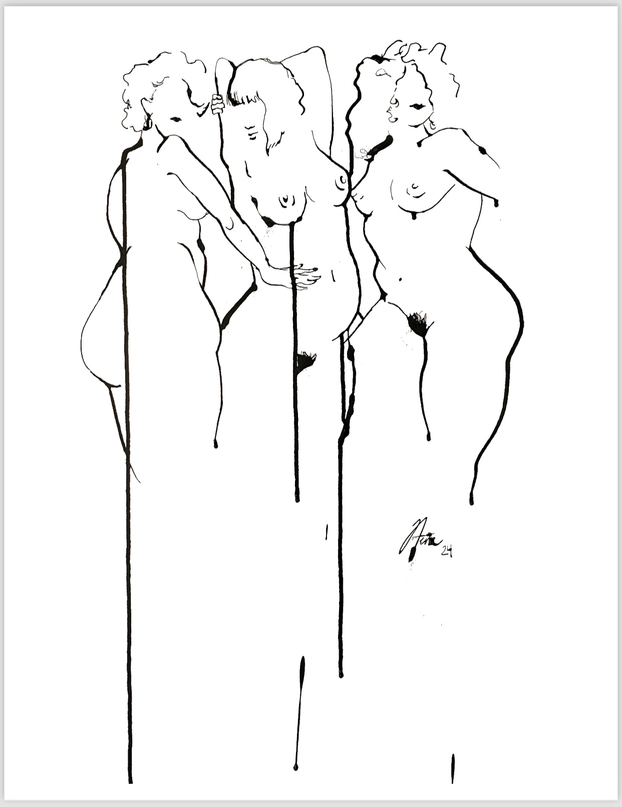 Triples figure drawing PRINT