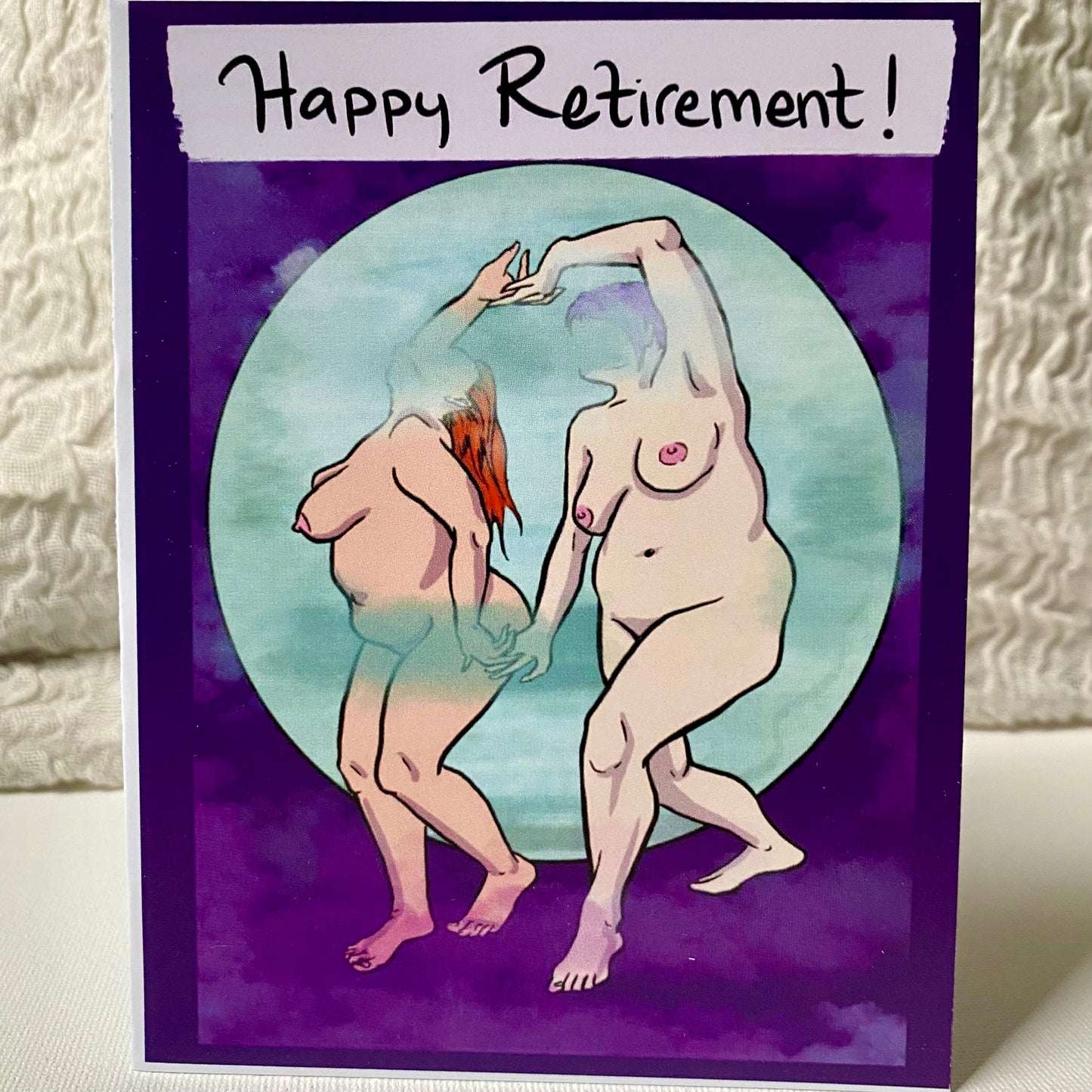 Happy Retirement Moon GREETING CARD