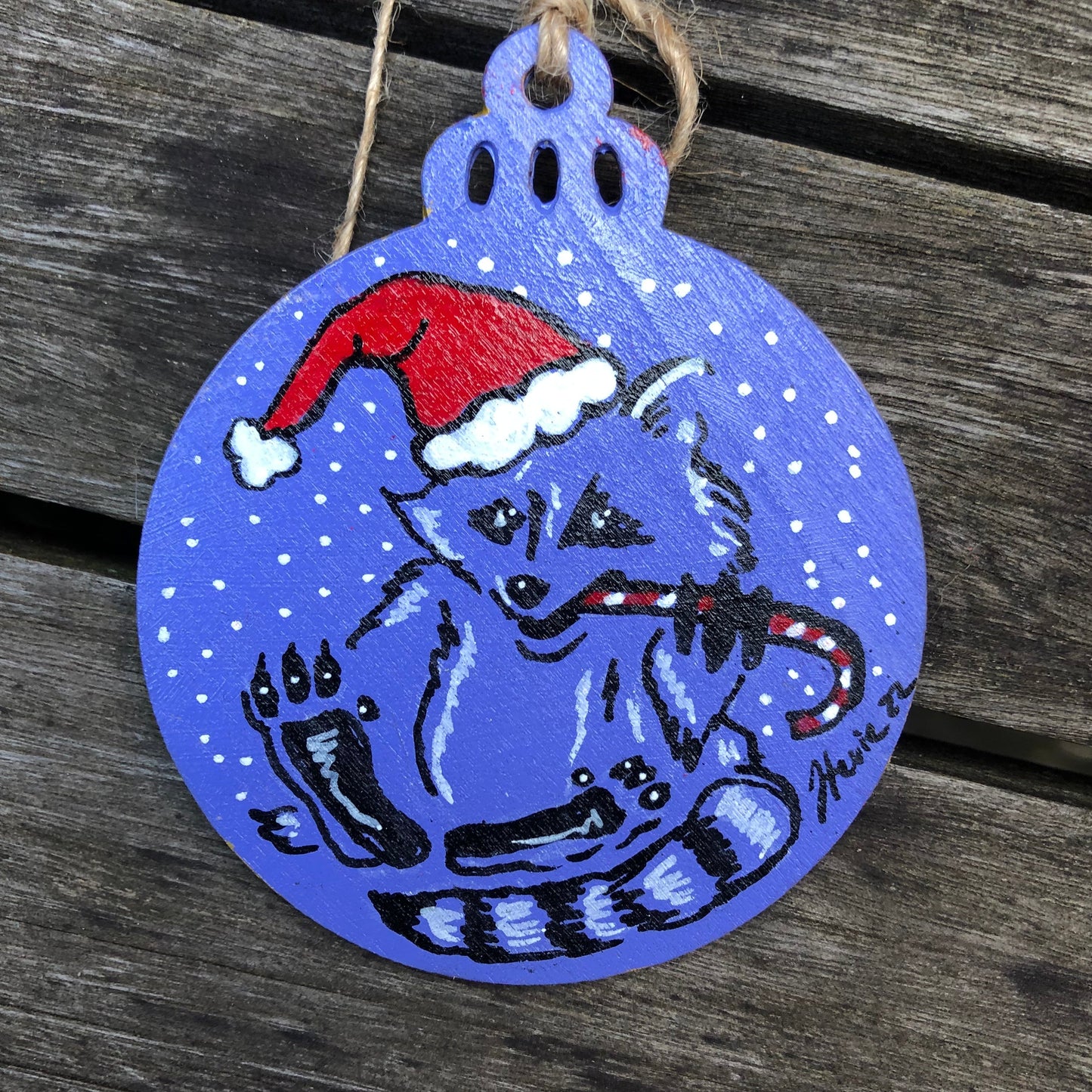 Raccoon ORNAMENTS in