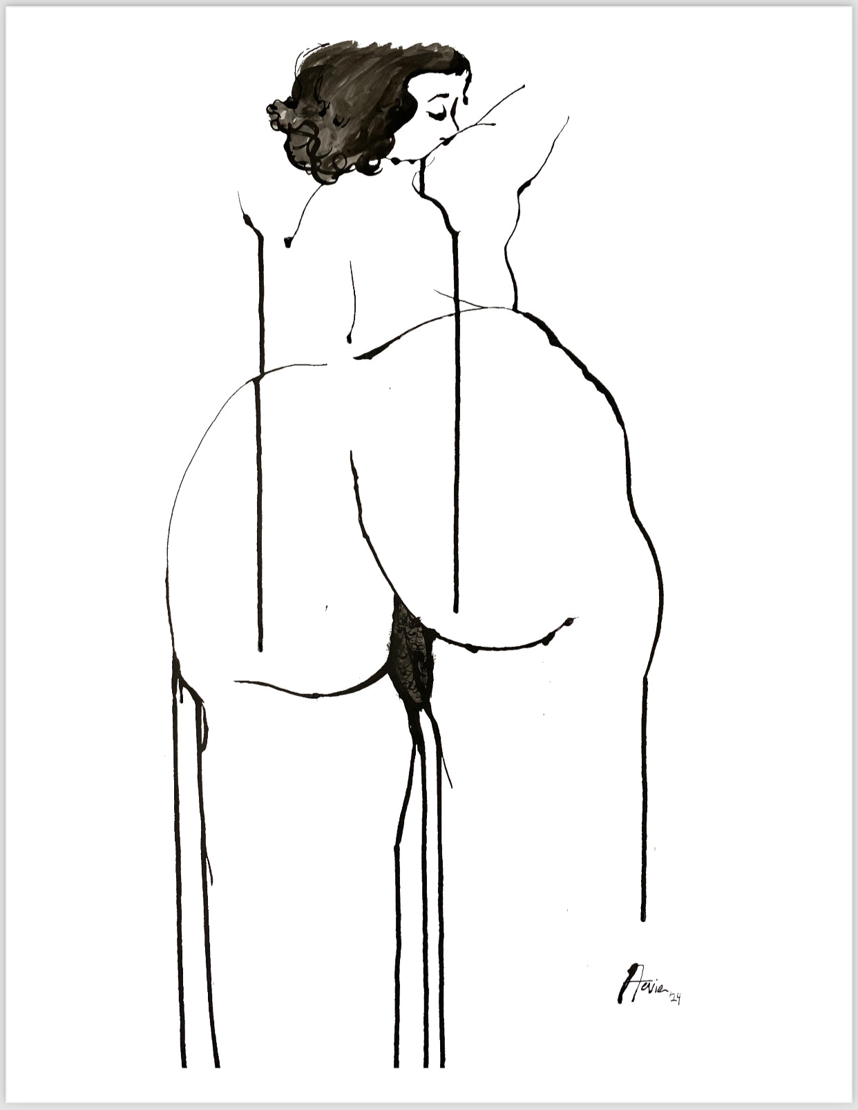 I Like Your Confidence figure drawing PRINT