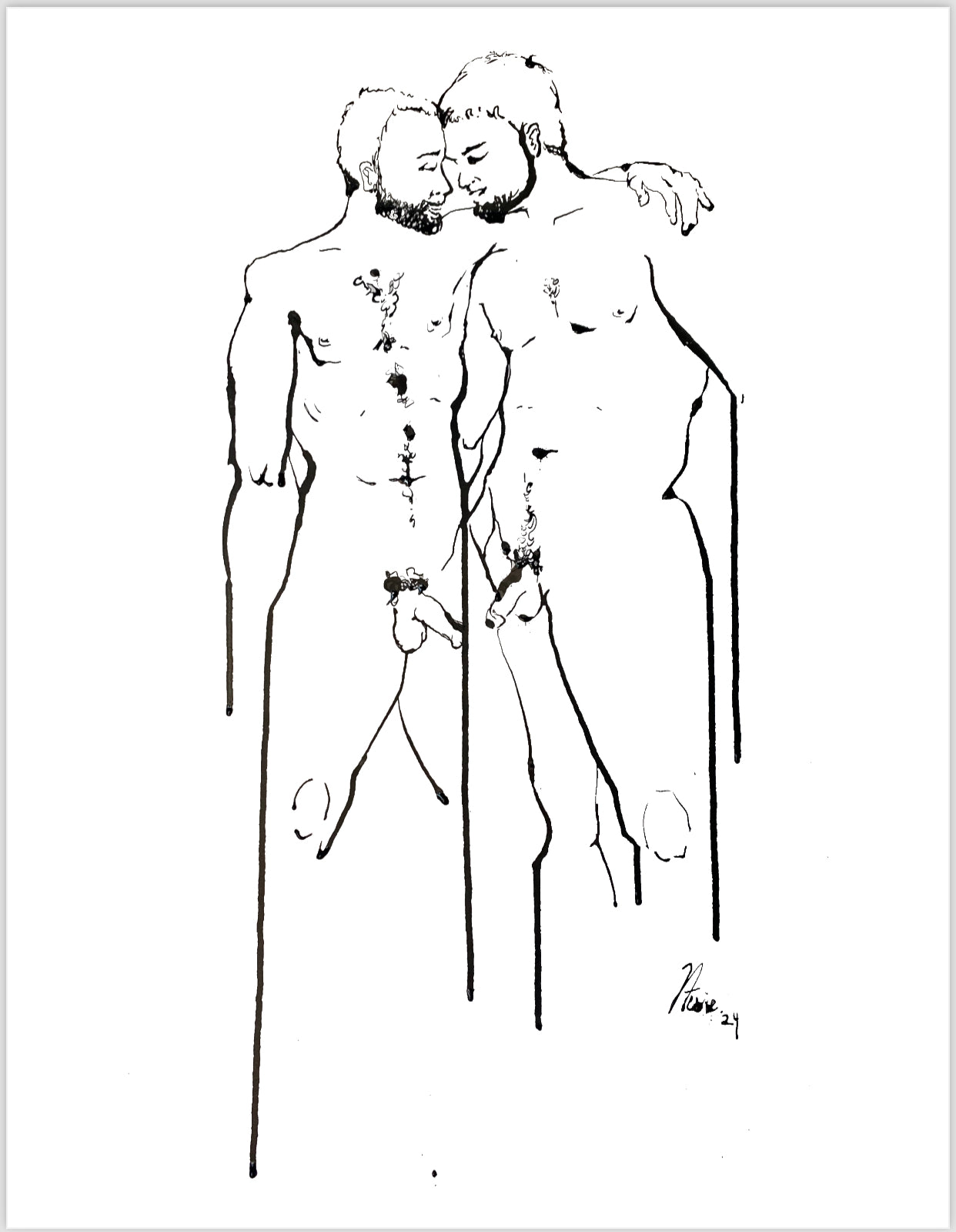 Hey Babe figure drawing PRINT