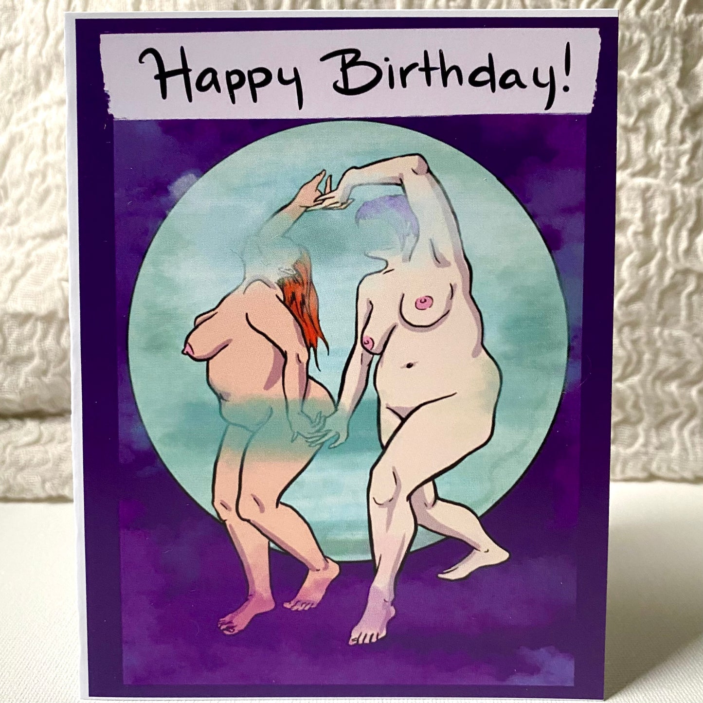 Happy Birthday Moon GREETING CARD