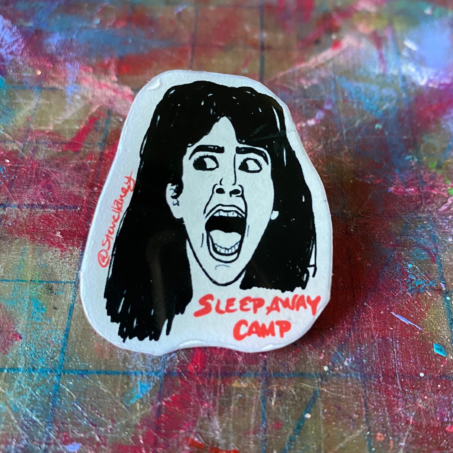 Angela Acrylic PIN/BUTTON