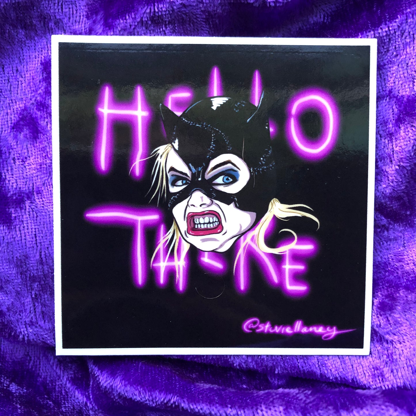 Hell Here Pin-up STICKER