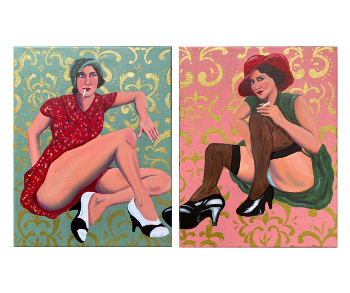 Sassy Smokers Diptych PRINT
