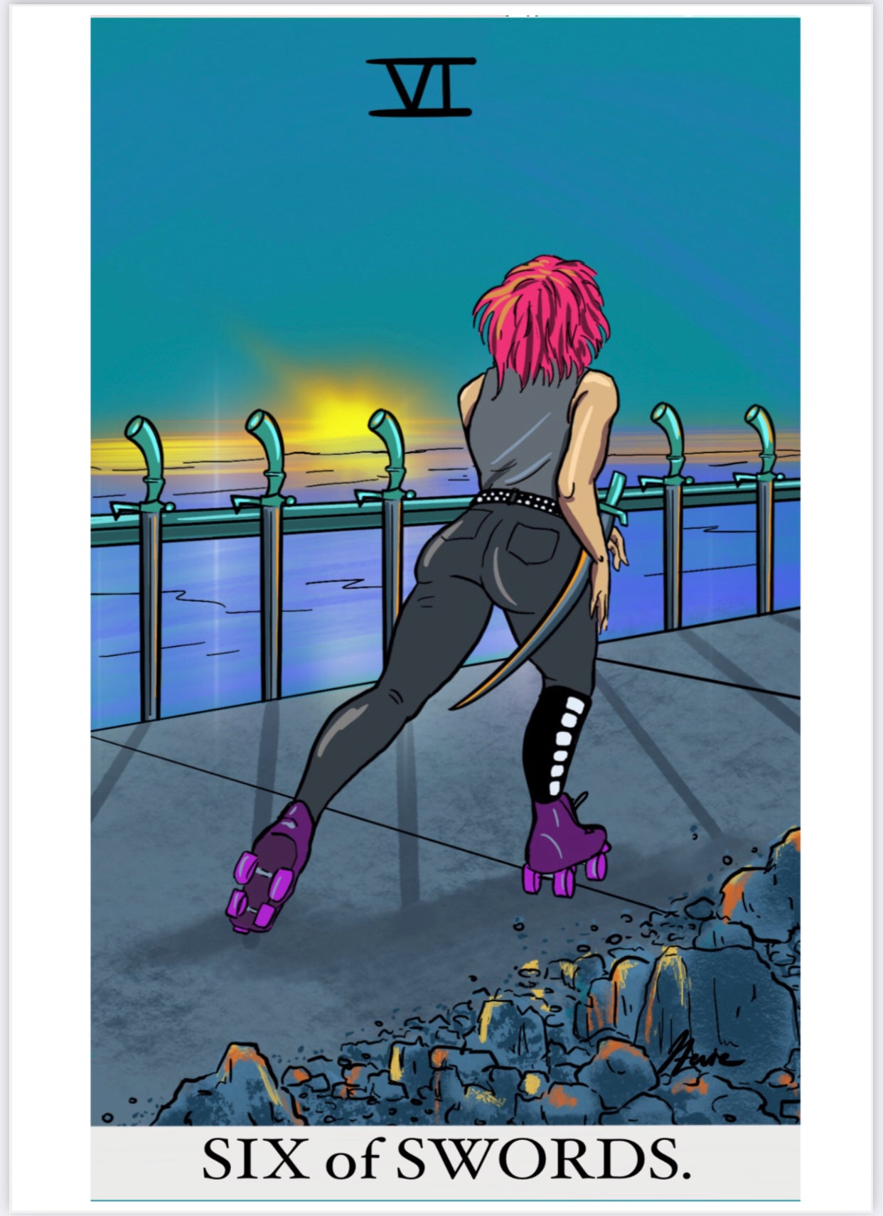 Six of Swords PRINT