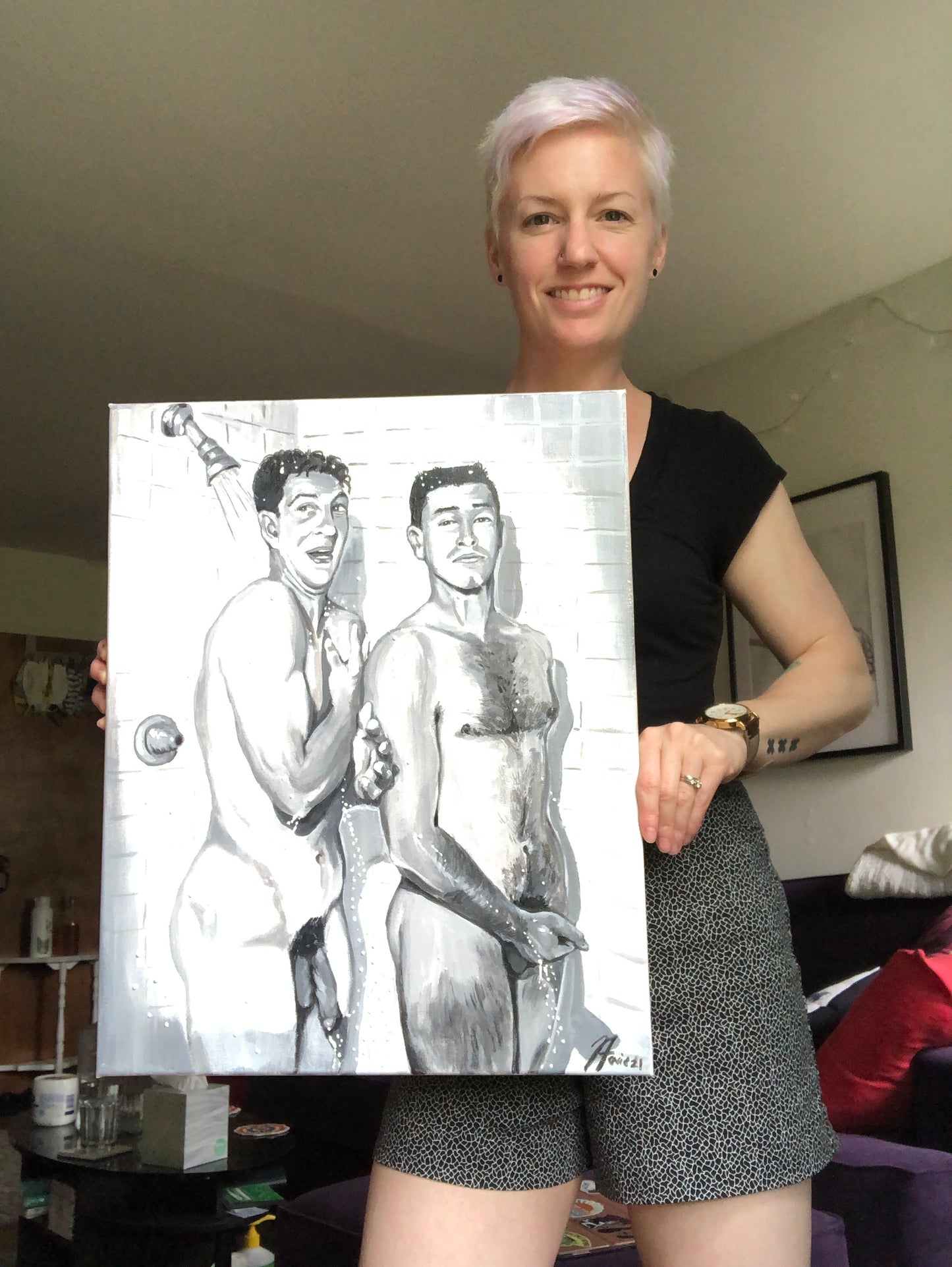 Martin and Lewis Comedy Duo Original Painting