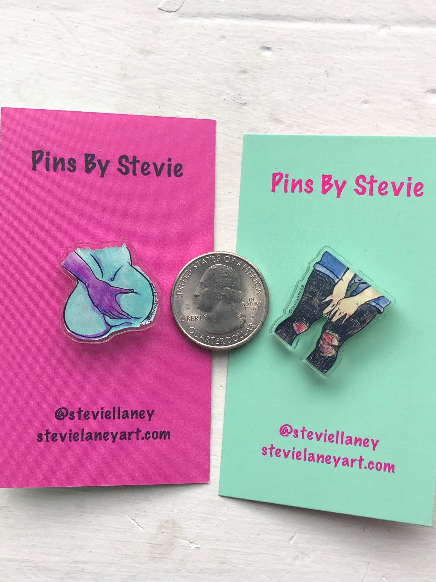 Ripped Tights Acrylic PIN/BUTTON