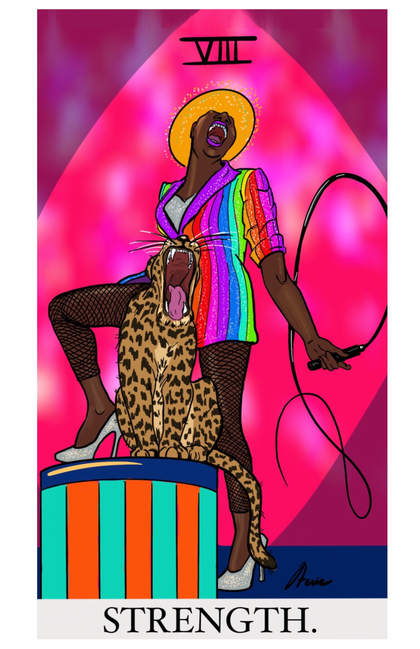 Strength Tarot POSTER/ PRINT