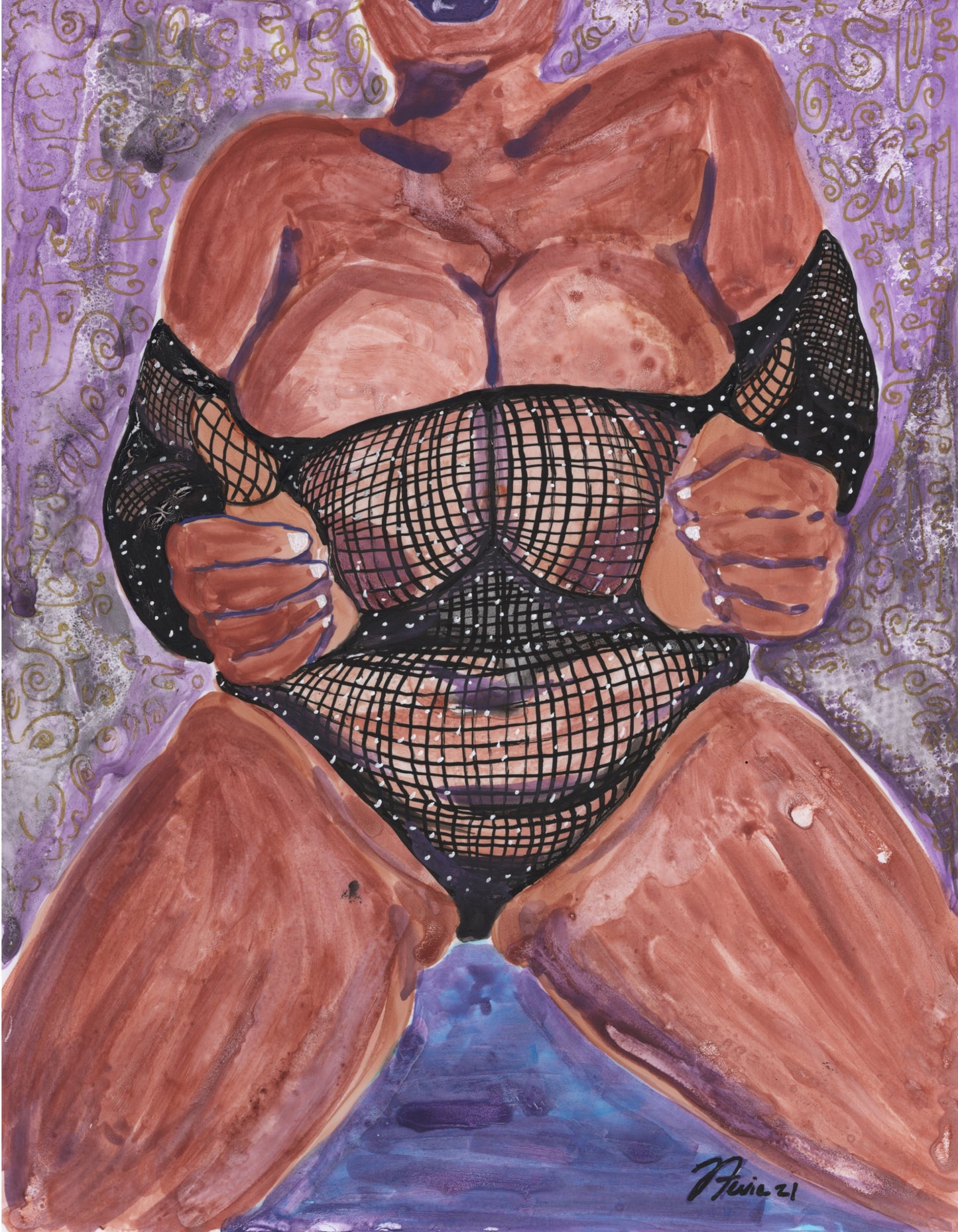Fishnet Body Suit PRINT