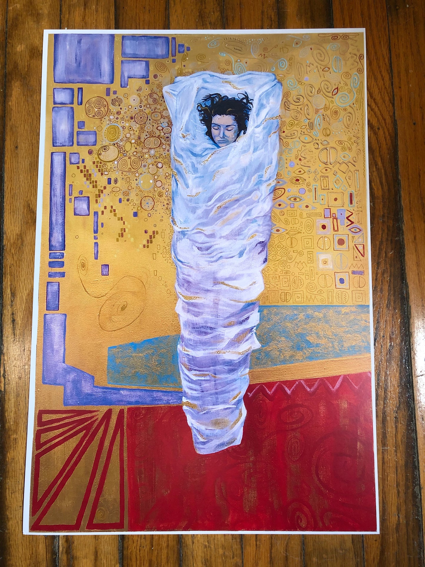 Ode to Peaks Klimt Inspired POSTER PRINT