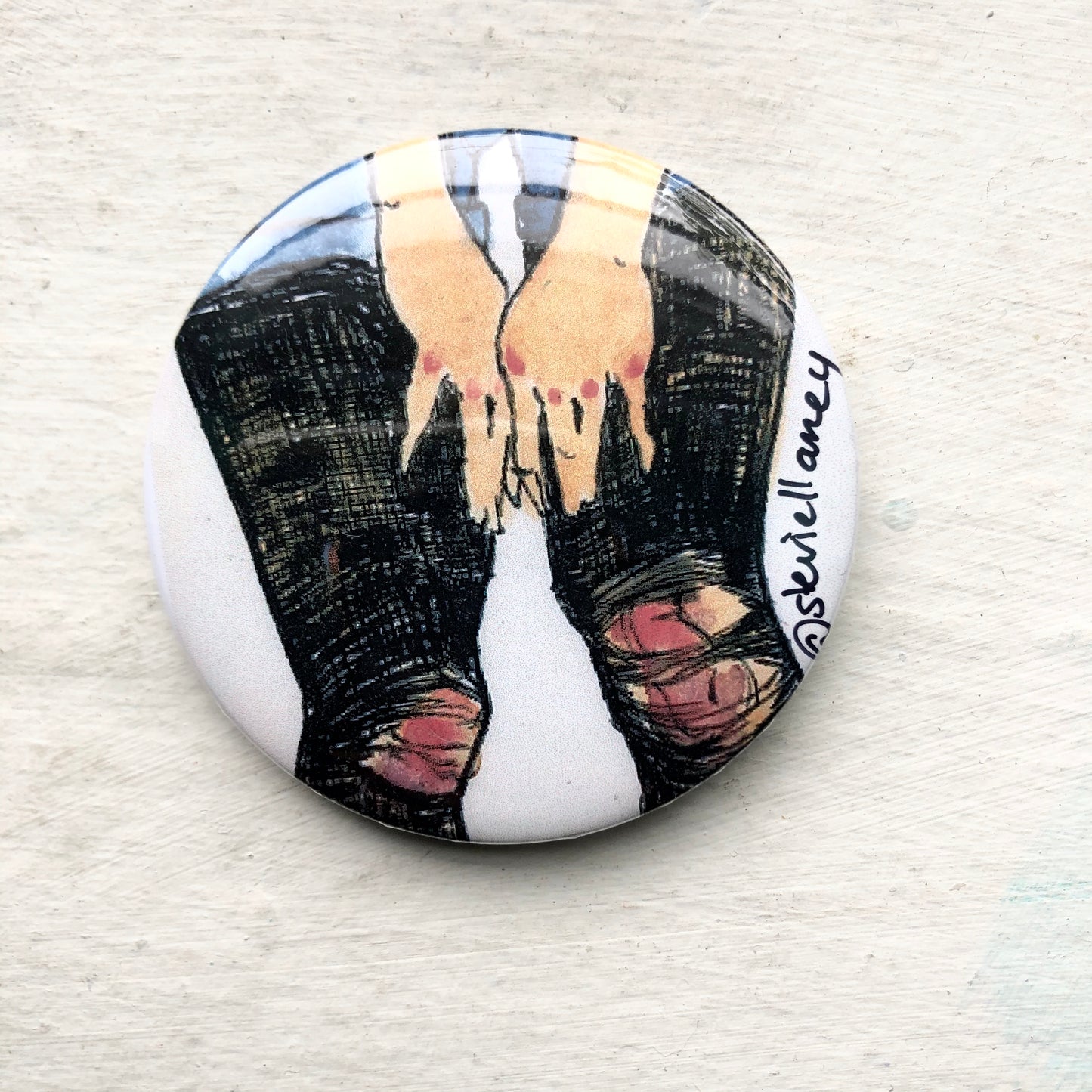 Ripped Tights BUTTON