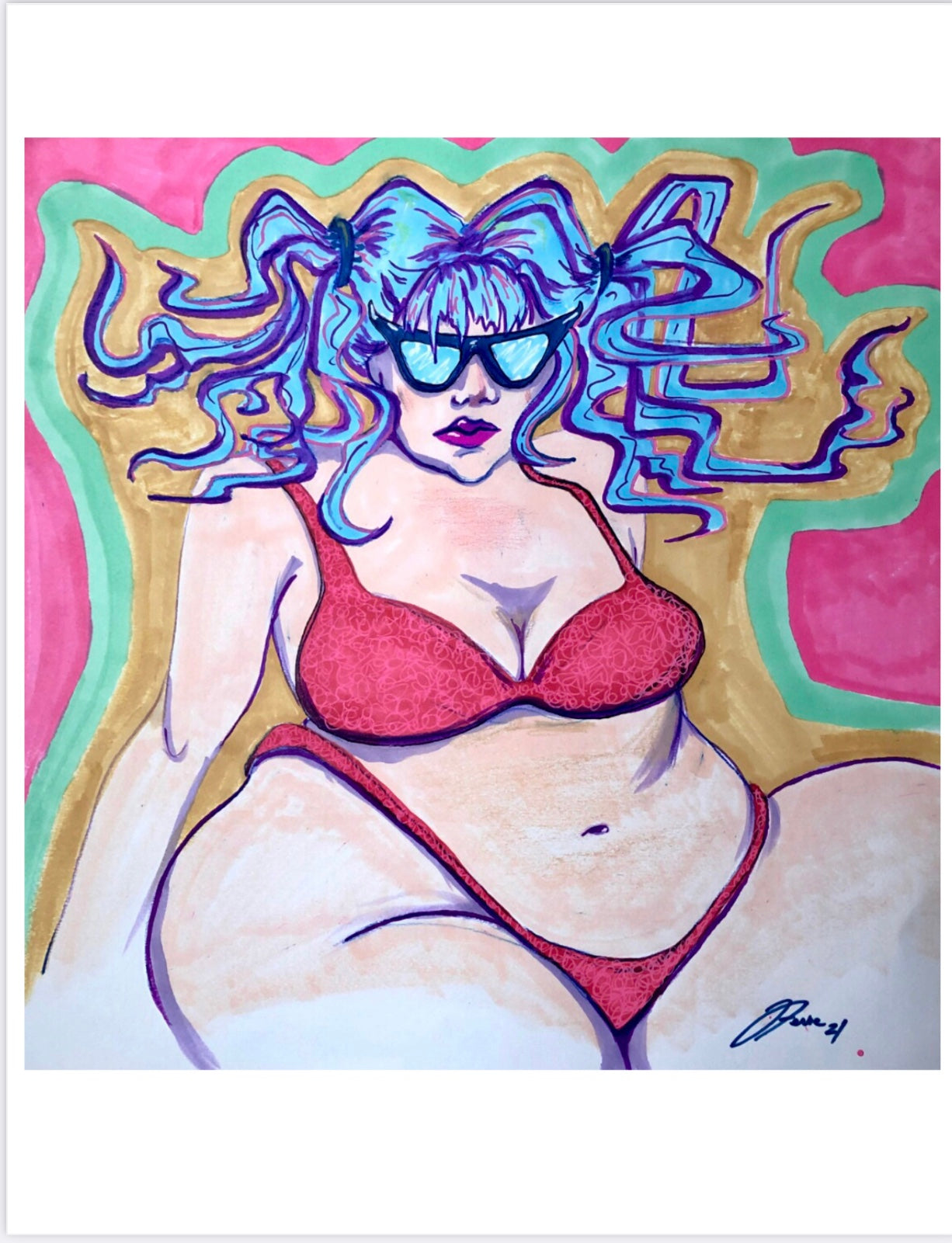 Her Hair Reminds Me of Medusa PRINT