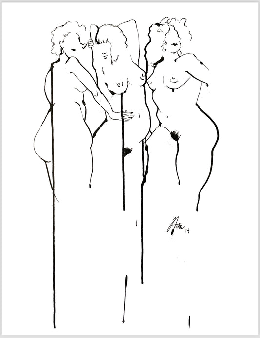 Triples figure drawing PRINT
