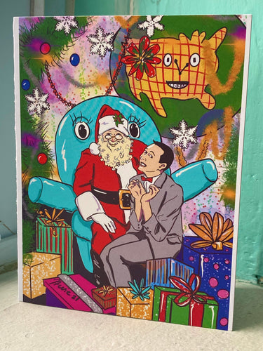 Pee Wee Santa GREETING CARD