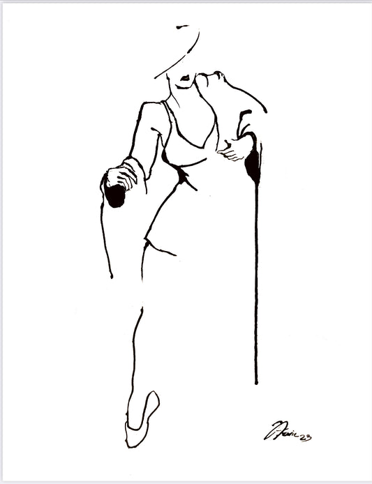 Blondelle figure drawing PRINT
