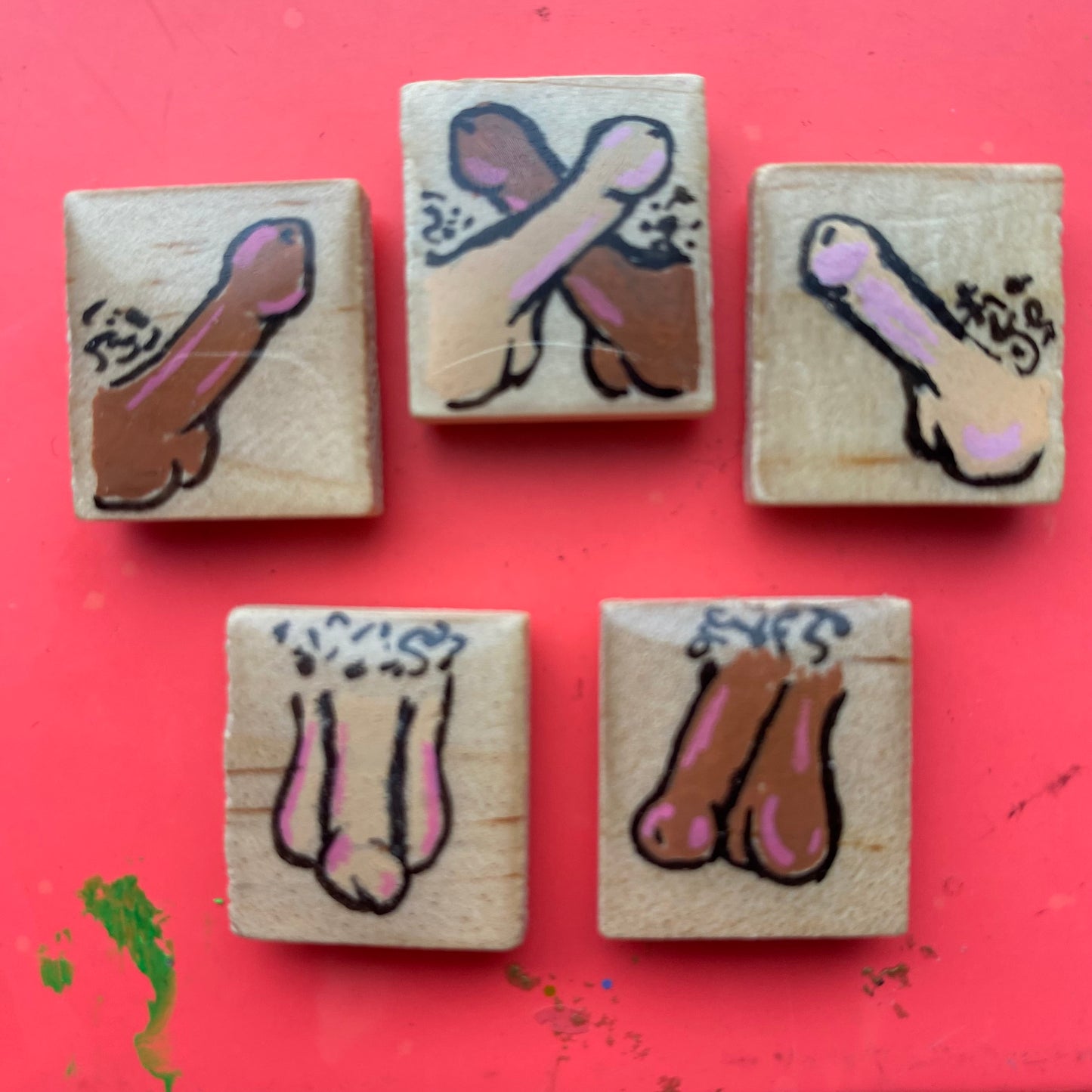 Penis, Vulva’s and Butt’s OH My! Scrabble Tile MAGNET