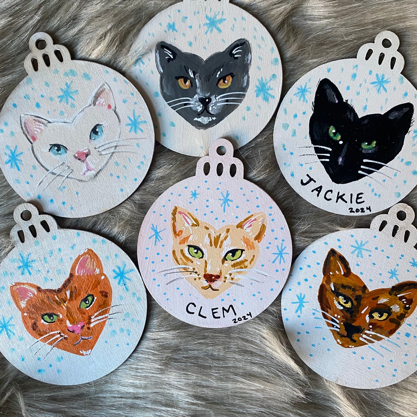 I Heart Cats ORNAMENTS