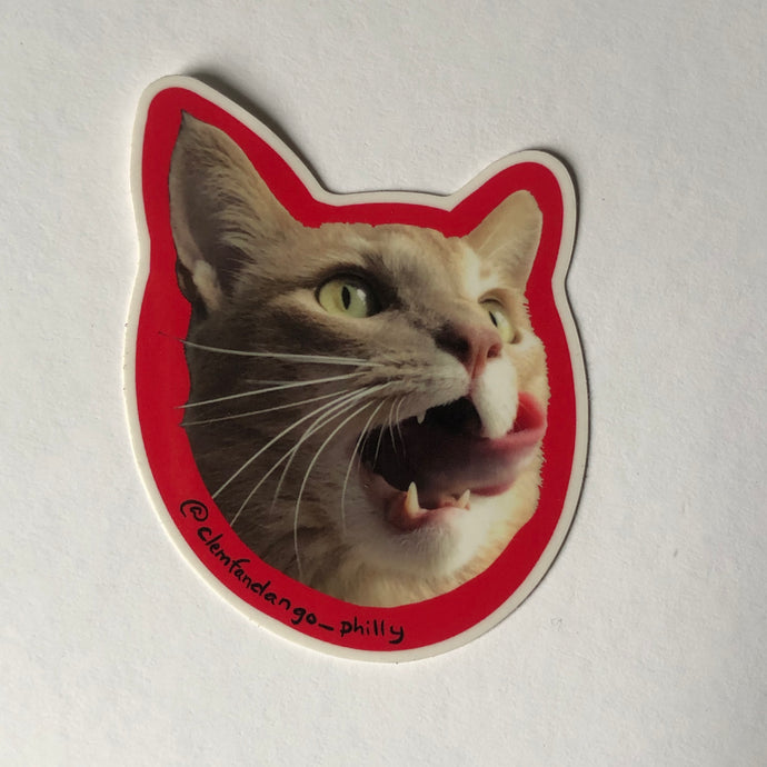 Clem Fandango red STICKER