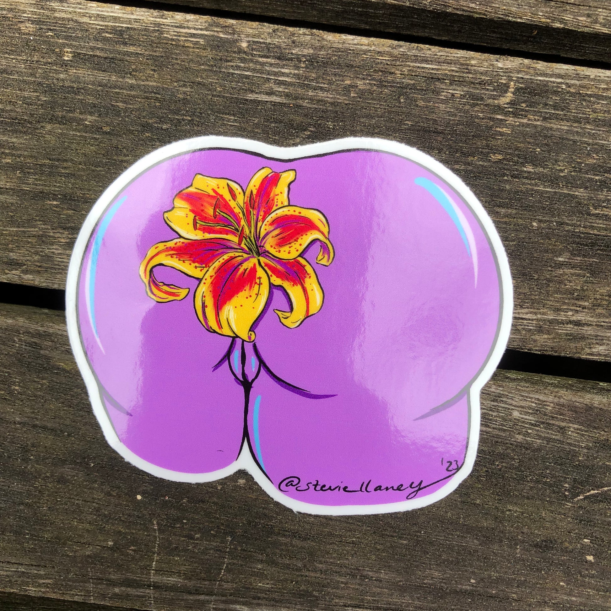 Very Flower Butt Plug STICKER Stevie Laney Art Very Flower Butt Plug STICKER Stevie Laney Art