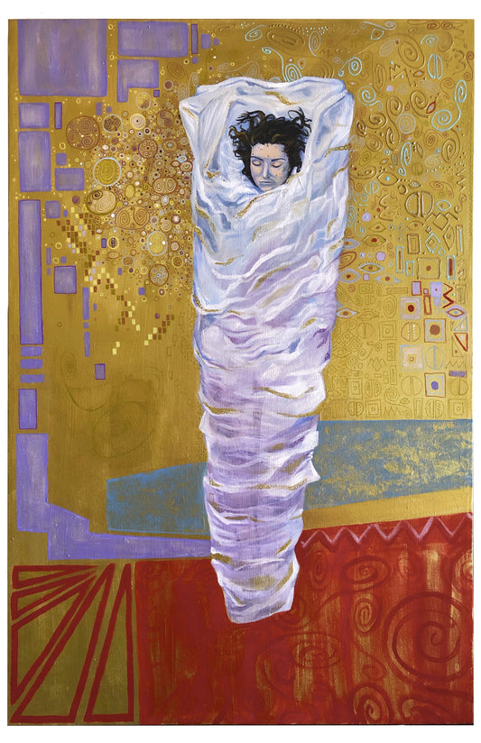Ode to Peaks Klimt Inspired POSTER PRINT