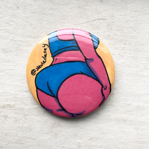 Pink Booty BUTTON