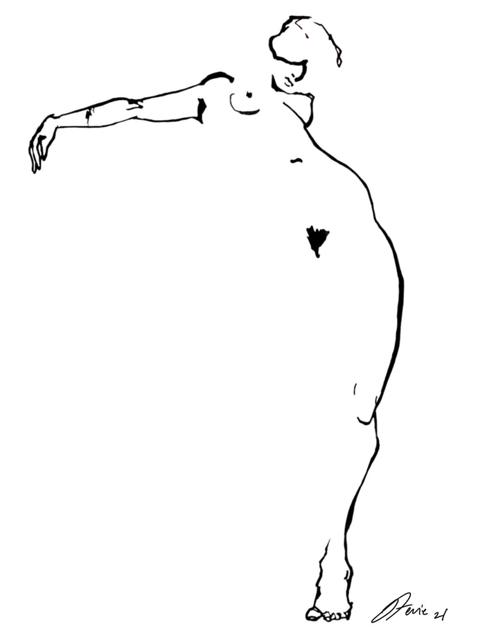 Single Figure drawing PRINT