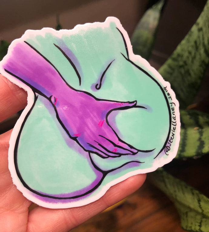 Ass Grab STICKER