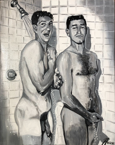 Martin and Lewis Comedy Duo Original Painting