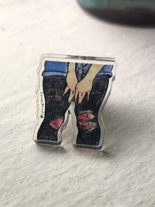 Ripped Tights Acrylic PIN/BUTTON